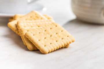 Fototapeta na wymiar Butter biscuits. Sweet cookies