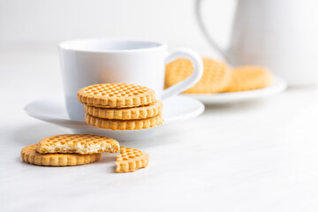 Butter biscuits. Sweet cookies