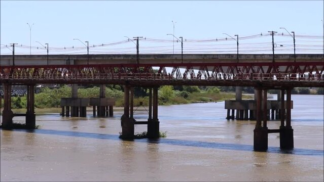 Barcelos Martins Bridge and Leonel Brizola Bridge - Campos dos Goytacazes - RJ - Brazil