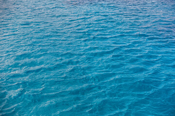 blue sea surface as a natural background