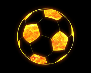 Fototapeta na wymiar Football Soccer fires Flames Icon Logo Symbol illustration