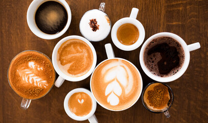 Obraz na płótnie Canvas Cafe. Coffee cup. coffee cup and beans