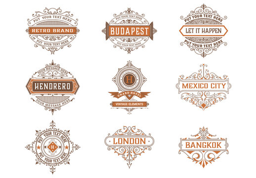 Pack of 9 Logos and Badges