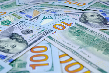 Money. Background of 100 dollar bills