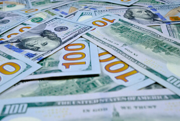 Money. Background of 100 dollar bills