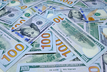 Money. Background of 100 dollar bills