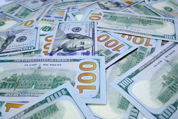 Money. Background of 100 dollar bills