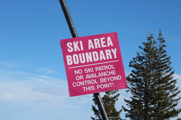 Ski Sign