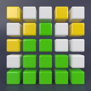 Word Puzzle Cube Background