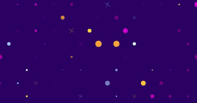 Colorful geometric background animation blinking