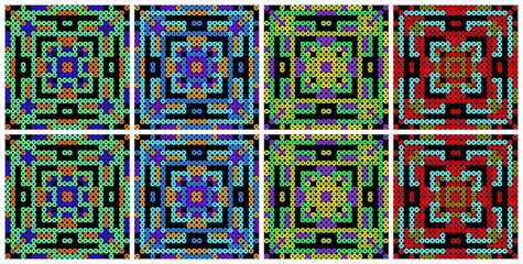 Mexican pattern - Colorful dots