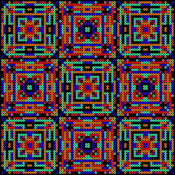 Mexican pattern - Colorful dots