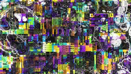 Fototapeta na wymiar Digital fractal pattern. Abstract background.