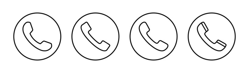 Call icons set. telephone sign and symbol. phone icon. contact us