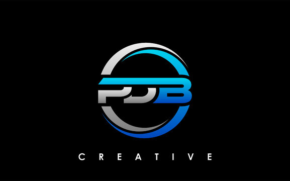 PDB Letter Initial Logo Design Template Vector Illustration