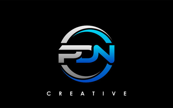 PDN Letter Initial Logo Design Template Vector Illustration