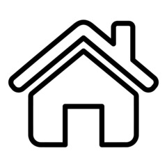 Home Flat Icon Isolated On White Background