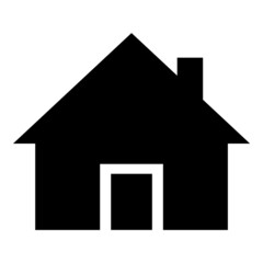 Home Flat Icon Isolated On White Background