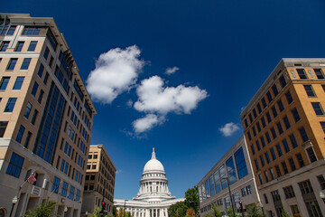 Obraz premium Wisconsin state capitol building