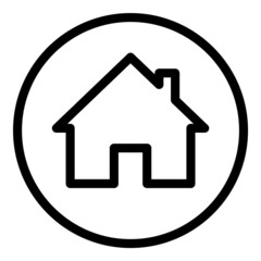 Home Flat Icon Isolated On White Background