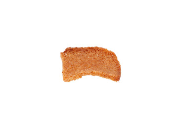 rye cracker isolated on a white background