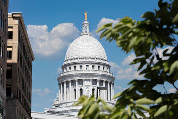 Obraz premium Wisconsin state capitol building
