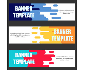 Vector Design Banner Set Collection Illustration . Abstract Modern Design Vector Template