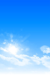 Fototapeta premium 空 雲 風景 背景 