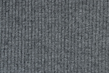 Heather grey wool and cachemire knitted fabric texture