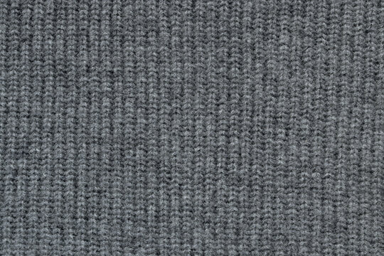 Heather grey wool and cachemire knitted fabric texture