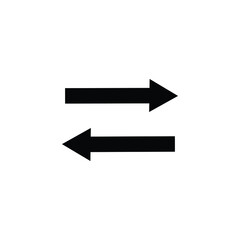 Black Arrow Icon . Right And Left Vector 