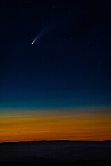 Fototapeta na wymiar Comet Neowise over Northeast Oregon