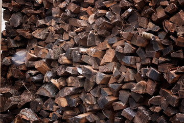 stacked firewood