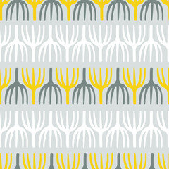 Abstract composition. Hand-drawn ornament. Gray and yellow abstract ornament on a light gray background
Background, wallpaper. For textile prints or wrapping paper 