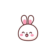 cute bunny with valentine love balloon