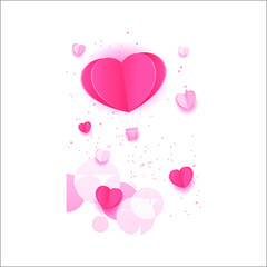 pink background with hearts