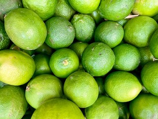 Group of sour and acid lemons
