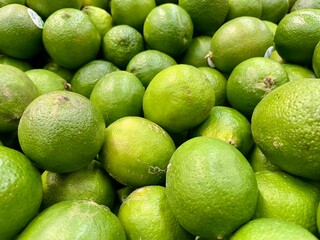 Group of sour and acid lemons