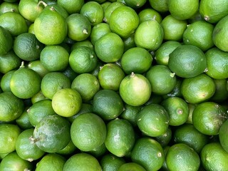 Group of sour and acid lemons