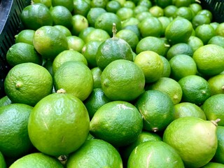 Group of sour and acid lemons