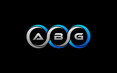 ABG Letter Initial Logo Design Template Vector Illustration