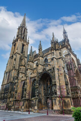 Fototapeta premium St Theobald's Church, Thann Medieval Catholic Church in Alsace, France