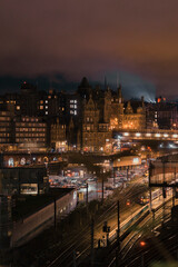 night view of the city