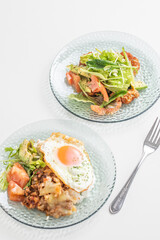 ガパオライスとサラダ　Gapao Rice