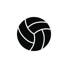 Volleyball, Volley, Ball, Sport, Game Solid Icon Vector Illustration Logo Template. Suitable For Many Purposes.