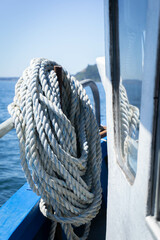 Obraz premium ropes on a yacht