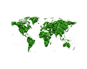 World Map  Earth Green Glitter Icon Logo Symbol illustration