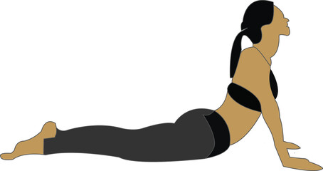 Woman in the yoga pose vector icon. Yoga icon. Woman yoga vector ..eps