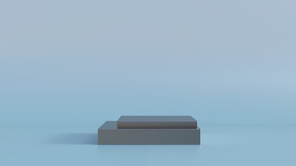 Backdrop and retro vintage classic object-2 stage single phase_3d rendering image