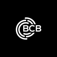 BCB letter logo design on black background. BCB creative initials letter logo concept. BCB letter design.